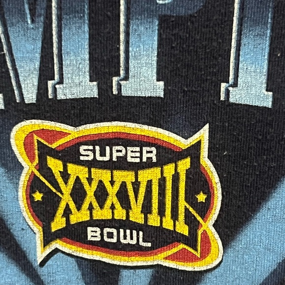 New England Patriots Super Bowl XXXVVIII Tee Size 2XL (Preowned) - Picture 7 of 12